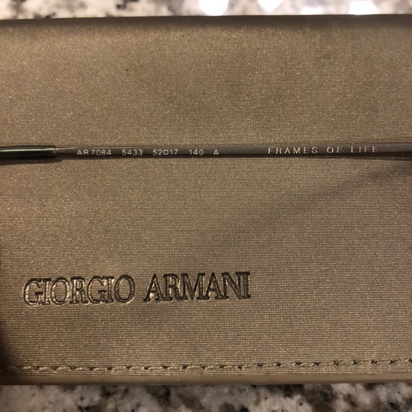 Giorgio Armani Blue Tortoise Shell Glasses - Picture 7 of 7